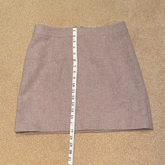 Jcrew Factory Cream Wool Skirt Size 6 - NWT - Picture 2 of 7